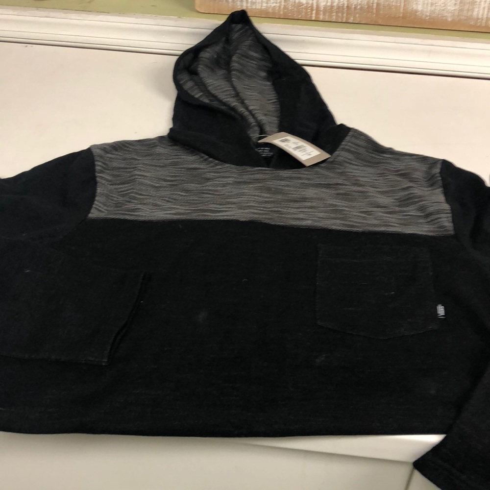 Vans long sleeve pullover shirt with hood